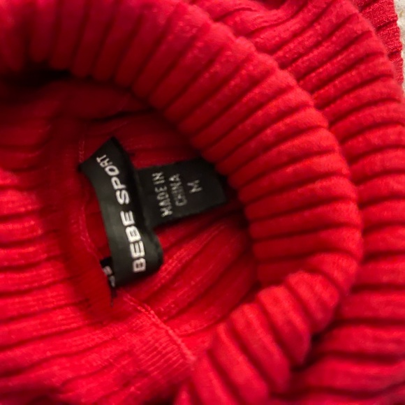 Two Vintage Bebe sweaters red and grey Small and Med - Picture 6 of 13